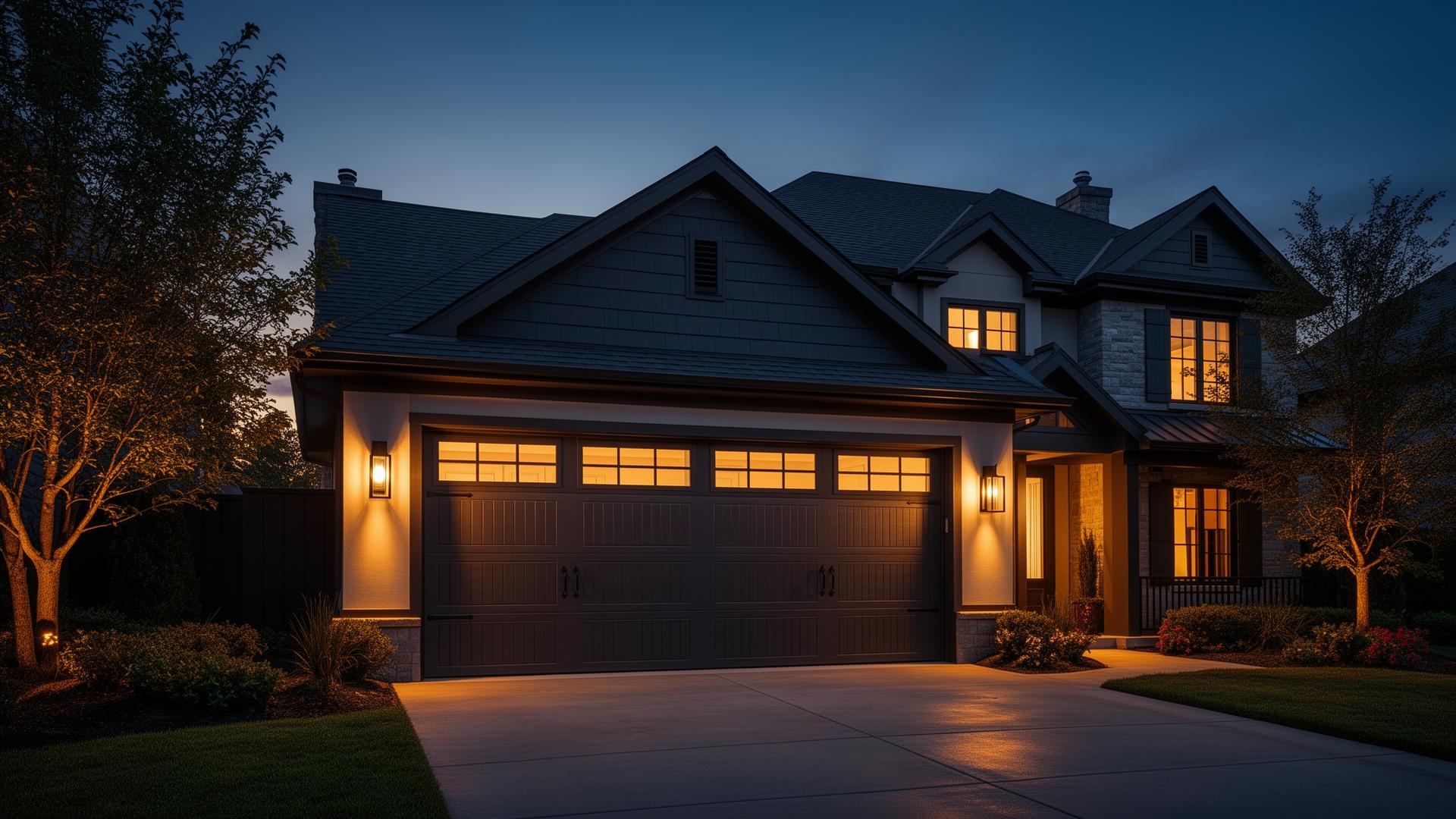 Premium carriage-style garage door installation by Garage Door Cheshire - professional craftsmanship in Cheshire, CT